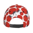 thumbnail image 4 of Picia Hand Drawn Tomatoes pattern Trucker Low Profile Hat Men Women Baseball Cap Dad Hat Adjustable Unconstructed Plain Cap, 4 of 9