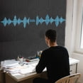 thumbnail image 4 of Oliegs Soundproof Wall Stickers Noise Reducing Acoustic Panels Self Polyester Fiber Wall For Home, 4 of 5