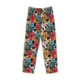 thumbnail image 2 of Vsdgher Different Cats 1 Print Mens Pajama Pants Sleep & Lounge Pants, PJ Bottoms With elastic waistb and Pockets, 2 of 5
