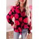 thumbnail image 4 of ABPHQTO Rose Blooming Rose Allover Camisa de manga farol para mujer, 4 of 5