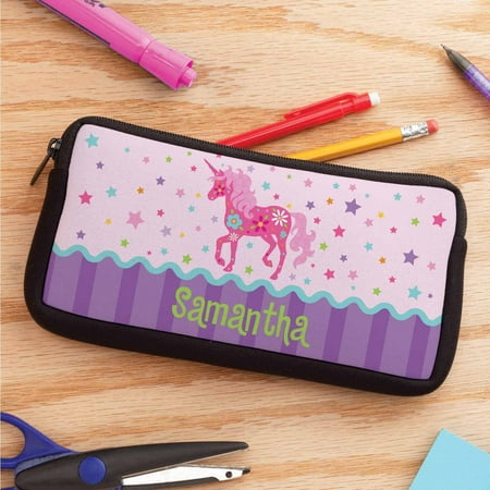 Personalized Pretty Unicorn Pencil Case