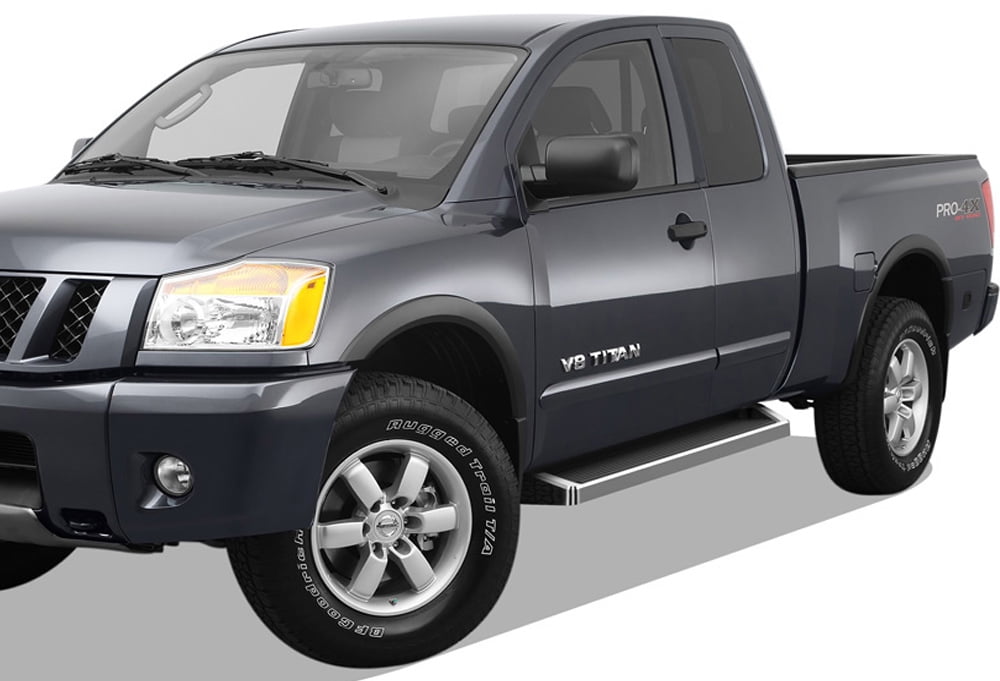 APS Running Boards Style Compatible with Nissan Titan 2004-2024 King Cab (Exclude 2016 Models) & Titan XD 17-19 (Nerf Bars Side Steps Side Bars)