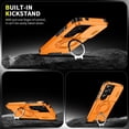 thumbnail image 6 of for Samsung Galaxy S26 Ultra Case with Slide Camera Cover and Rotating Kickstand Ring, Slim Magnetic Shockproof Accessories Phone Case,Orange,For Galaxy S26 Ultra 5G, 6 of 7