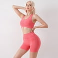 thumbnail image 3 of Women Seamless Yoga Workout Set 2 Piece Outfits Gym Sports Bra and High Waist Leggings Gym Clothes Tracksuit, 3 of 7
