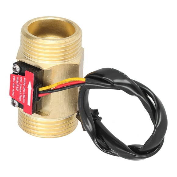 Water Flowmeter,Water Flow Sensor Meter Pipe Water Flow Meter Water Flow Counter Multi-Functional