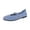 Blue, variant on Woven Flats for Women Ballet Flats Faux Leather Mary Jane with Buckle Strap, Casual Office Woven Ballerina, Soft All-Day Comfy Dressy Shoes Black 7