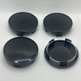 thumbnail image 1 of 4Pcs/Set 58mm Car Wheel Center Caps Car Rim Hubcap Cover Black Silver ABS Hubcap Dust-proof Covers Car Modification Accessories Black, 1 of 6