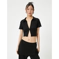 thumbnail image 3 of Crop Polo T-Shirt, 3 of 6