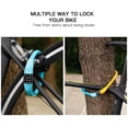 thumbnail image 2 of Portable Bicycle Lock 4 Digit Cable Lock Pocket Bicycle Lock Security Lock Bicycle Anti-theft Combination Lock Suitable for Bicycles and Electric Scooters, 2 of 8