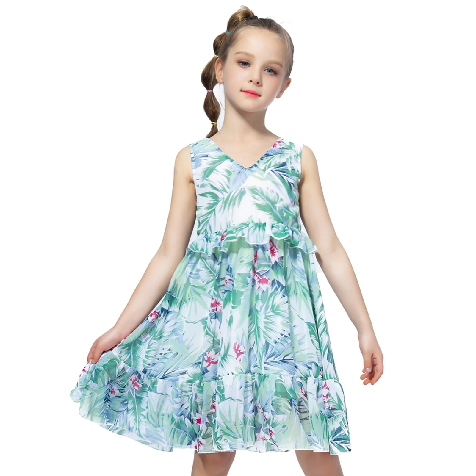 Vedolay Little Girls Dress Flower Girl Princess Dresses Birthday Party ...