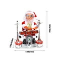 thumbnail image 4 of QIPOPIQ Christmas Decorations Indoor Table Decor Animated Santa Christmas Ornament Holiday Decorations Holiday Centerpieces for Tables Tree Office Fireplace Mantle Decorative, 4 of 6