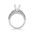 thumbnail image 2 of Diamond Engagement Ring Setting 1 Carat 14K White Gold Solitaire Mounting Semi, 2 of 4