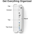 thumbnail image 3 of Boîte de Rangement pour Accessoires de Stylet iPad, Étui Rigide Portable de Transport Protecteur Compatible avec Apple Pencil 1re/2e Génération - Blanc, 3 of 6