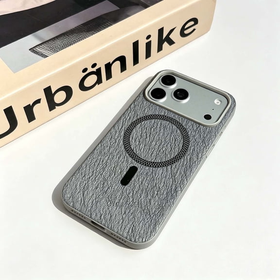 Designed For iPhone 17 Phone Case,Fit For Wireless Charging,Non-Slip Texture Back,PC TPU Shockproof Anti-fall Drop Protection Ultra Slim Durable Rugged Phone Case Cover,Gray