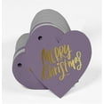 thumbnail image 3 of Inkdotpot 50 Pack Real Gold Foil Paper Tag Merry Christmas Favor Hang Tag, 3 of 8