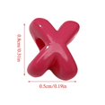thumbnail image 3 of 10Pcs X Shaped Spacer Beads with 2mm Hole Colorful Acrylic Craft Beads For Keychain Bag Charm Bracelets Jewelry Making rose red, 3 of 5