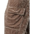 thumbnail image 5 of Jessica Simpson Women's and Women's Plus Size Crushed Velvet Cargo Pants, Sizes XS-4X, 5 of 5