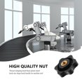 thumbnail image 4 of KAKOWELY 20Pcs Black ABS Clamping Nuts Knob Star Shape Threaded Hand Screw on Handle for Machine Tools, 4 of 8