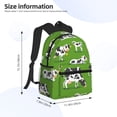 thumbnail image 4 of Fotbe Cows With Calfs Green Lightweight Casual Laptop Backpack for Men and Women, Daily use Waterproof backpack, Backpack for College, 4 of 8