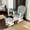Light gray, variant on Demi Bonn Glider and Ottoman Set, Wood Rocking Chair with Cushioned Armrests Detachable Cushion, Upholstered Glider with Nursing Ottoman, for Napping, Reading, Light Gray