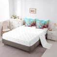 thumbnail image 3 of YST Kids Sea Turtle 7-Piece Comforter Set, Ocean Theme, Queen Size, 3 of 4