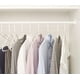 thumbnail image 5 of Paquete de 30 perchas 5 en 1 para ropa, perchas de plástico para adultos para guardarropa, perchas organizadoras de almacenamiento que ahorran espacio BANYUO Hogar, 5 of 5