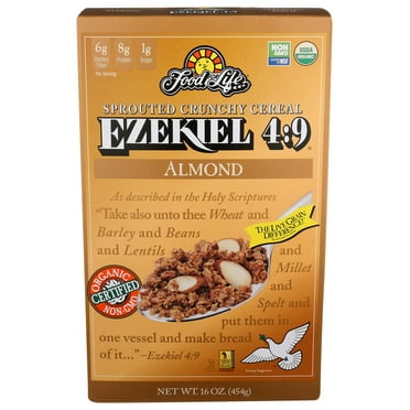 Ezekiel 4:9 Sprouted Whole Grain Cereal, Almond, 16 Ounce (Pack of 6)