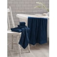 thumbnail image 3 of "GLAMBURG 100% Cotton Ultra Soft 6 Pack Towel Set, Contains 2 Bath Towels 28x55 Inches, 2 Hand Towels 16x24 Inches & 2 Wash Coths 12x12 Inches, Compact Absorbent Lightweight & Quickdry- Mineral Blue", 3 of 6