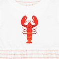 thumbnail image 4 of Inktastic Lobster Distressed Ocean Creature Girls Baby Dress, 4 of 5