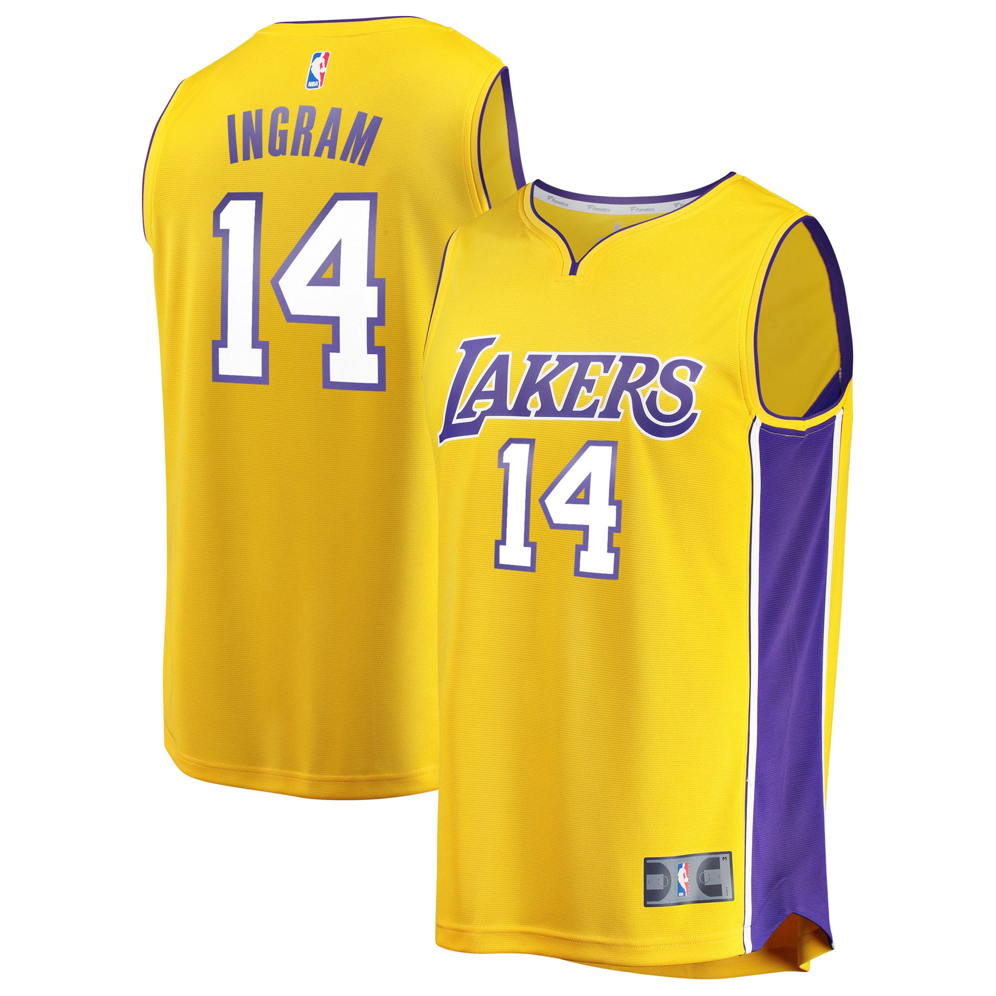 Brandon Ingram Los Angeles Lakers Fanatics Branded Fast ...