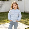 thumbnail image 4 of PureCasa Toddlers Puffer Jacket 1-7 Years Lightweights Warm Long Sleeved Cute Printed Button Down Closure Jacket for Winter, 4 of 9