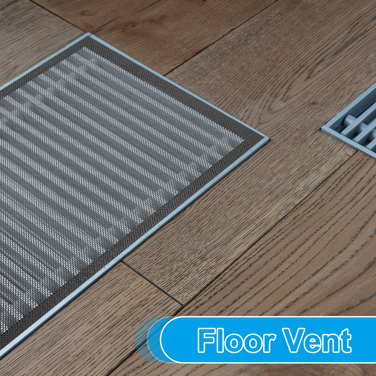 Uxcell 4"x10" Magnetic Vent Cover 4 Pack Floor Wall Air Registers Cover Strong Magnet Screen Mesh Black