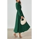 thumbnail image 5 of Vestido largo PRETTYGARDEN 2025 primavera manga larga con cuello en V para mujer, 5 of 8