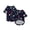 F002- Navy, variant on Dog Sweatshirts for Small Dogs, Patriotic Red Blue Design, Soft Cotton Blend Pet Shirt, Casual Everyday Wear for Chihuahuas
