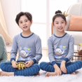 thumbnail image 3 of Conjuntos de pijamas de algodón de manga larga para niños, ropa de dormir de Navidad para adolescentes, conjuntos de ropa para niños, primavera y otoño, 2022, 3 of 4