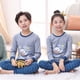 thumbnail image 3 of Conjuntos de pijamas de algodón de manga larga para niños, ropa de dormir de Navidad para adolescentes, conjuntos de ropa para niños, primavera y otoño, 2022, 3 of 4
