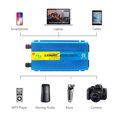 Yinleader Pure Sine Wave 500W 12V Continuous 1000W Surge Power Inverter with Dual USB Ports