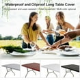 thumbnail image 4 of Manteles Irfora Cubierta de mesa Aoresac Home Outdoor Band Elastic 120cm * 60cm Mantel impermeable y a prueba de polvo para mesa de picnic larga Irfora Manteles, 4 of 7