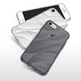thumbnail image 3 of Ringke Flow Case Compatible with iPhone 8, Minimalist Wavy Textured Shock Absorption TPU Lightweight Design Cover - Smoke Black, 3 of 9