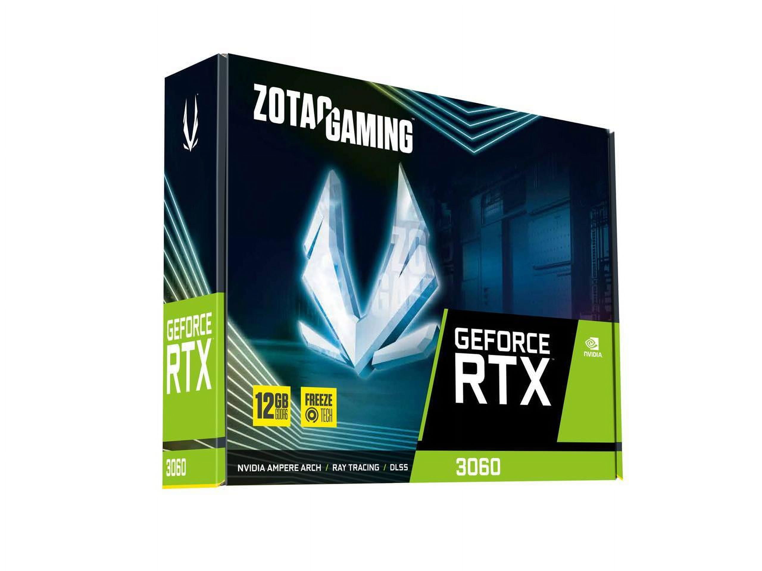 NVIDA ZOTAC GEFORCERTX3060（12GB） ZOTAC GAMING GeForce RTX 3060 12GB GDDR6 Compact Gaming