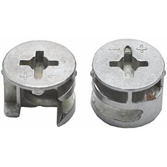 20 PCS Furniture Connecter Cam Lock Fittings 15mm x 12mm for Cabinet Drawer Dresser and Wardrobe Furniture Panel Connecting