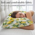 thumbnail image 5 of Lemon Pillow Covers Queen, Yellow Fruits Summer Watercolor Botanical Leaf Plant Soft Brushed Microfiber Breathable Throw Pillow Covers, Pillowcase with Zipper for Couch Sofa Bedroom 20"x30", 5 of 9