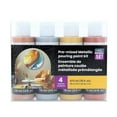 thumbnail image 1 of UNIQUE CREATIV ART Metallic Pouring Paint Kit, 4 × 118 mL (4 oz), Pre‑Mixed, 1 of 5