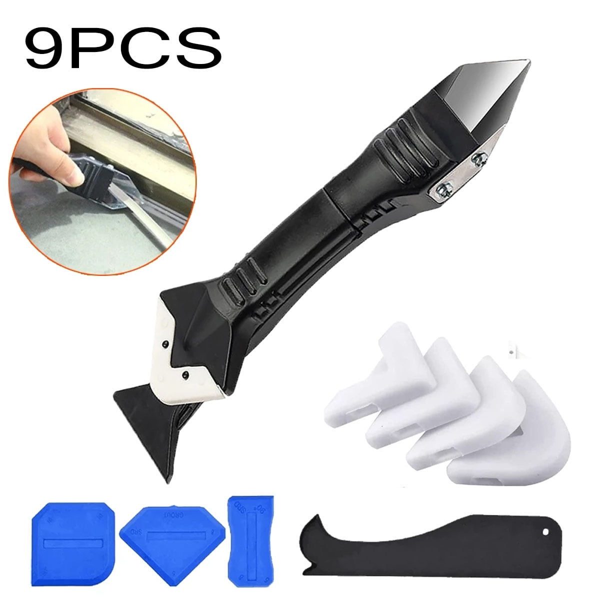 9PCS Caulking Tools Caulking Finishing Tool Kit