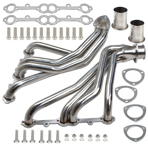 Panlongic Long Tube Exhaust Header Stainless Steel SBC 66-81 Pickup Truck SUV