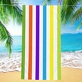 thumbnail image 4 of Xihbxyly Toalla de Playa Extragrande, Diseño de Rayas Suaves, Secado Rápido, Ideal para Piscina, Viajes y Camping, Unisex, 150 X 75 Cm, Lavable a Máquina, Ligera., 4 of 6