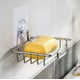 thumbnail image 4 of Estante de baño o ducha de acero inoxidable autoadhesivo, sin taladros, para jabón y esponja, organizador de cocina de pared, soporte para jabón transparente, 4 of 4