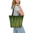 thumbnail image 2 of Pofeuu Green Bamboo Fence1 Print Women Fashion Shoulder Handbags Top Handle Satchel Bags Tote Shoulder Shopping Bag Stylish Canvas Tote Bag, 2 of 6