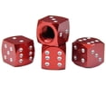 thumbnail image 1 of Aleación De Aluminio Car-Styling Auto Dice Dust Valve Cap Tire Valve Dust Cap 4 Piezas Scienceny VI008792-01, 1 of 6