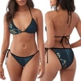 thumbnail image 3 of Disketp Moonlit Skeleton Campfire para Bañador de Dos Piezas para Mujer, Bikini Sexy Halter String, Conjunto de Bikini en Triángulo, 3 of 6